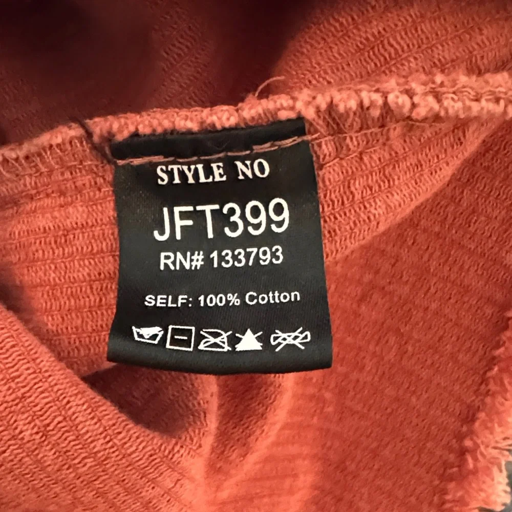 POL Women's Ribbed Rust Corduroy Cropped Shacket Distressed Bottom Size S - Picture 6 of 6